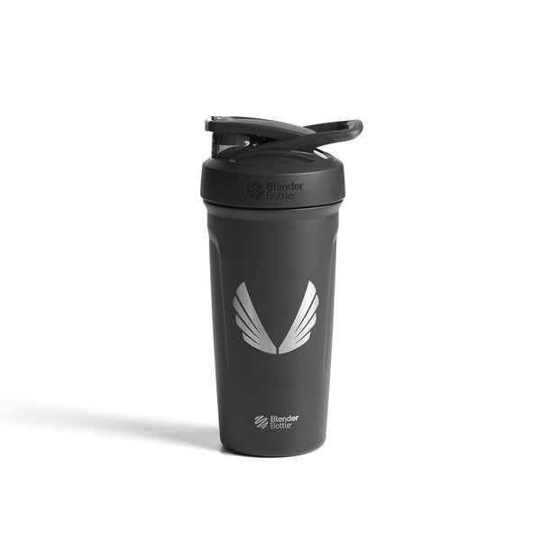 Blender Bottle Strada Twist 24 oz. Stainless Steel Shaker - Black