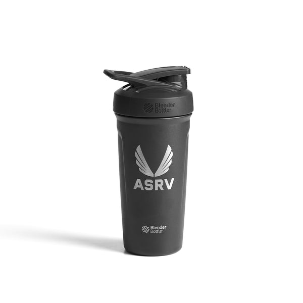 ASRV x Blender Bottle Strada Insulated Stainless Steel Shaker - Black “ASRV”