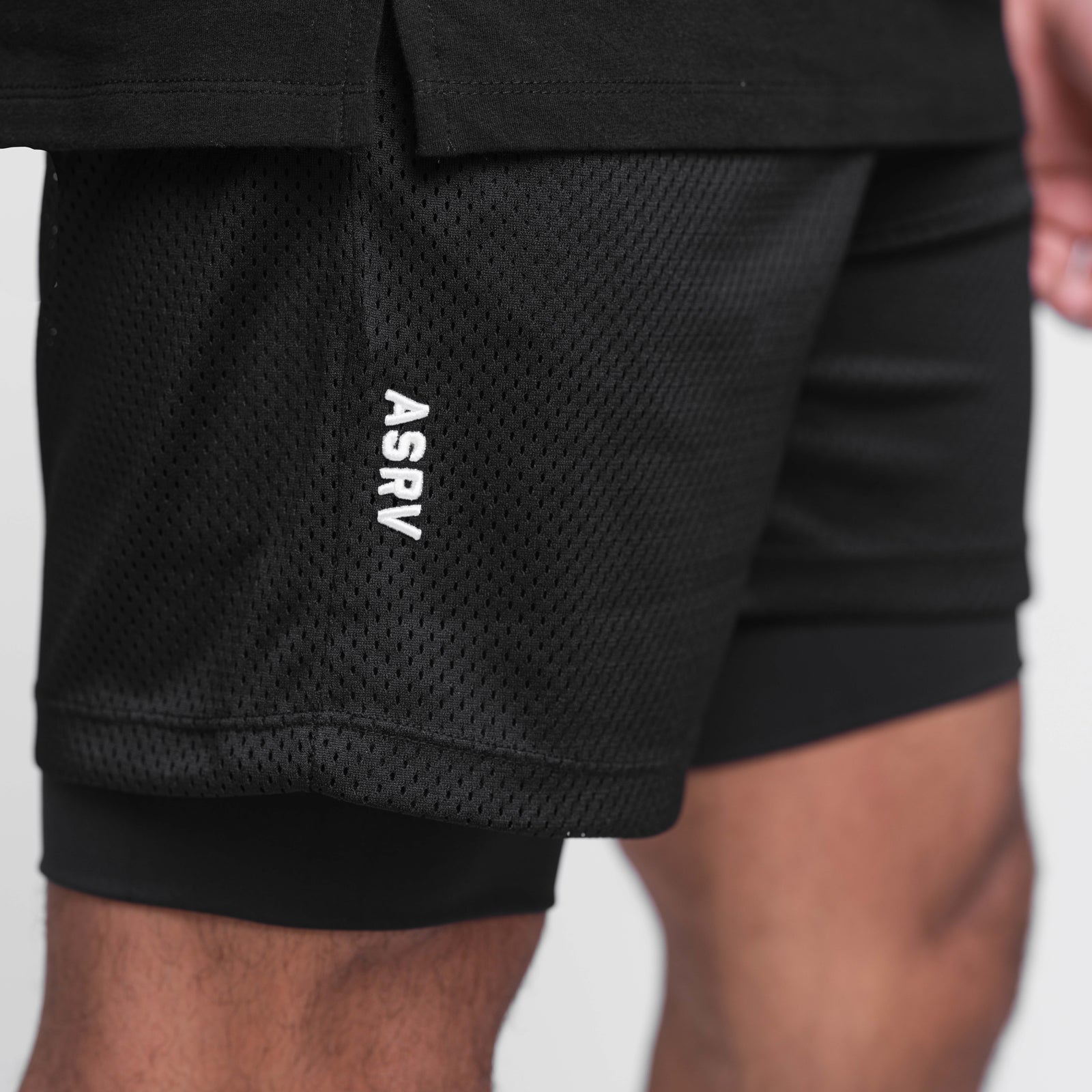 0488. SilverPlus  Mesh Rec Liner Short - Black