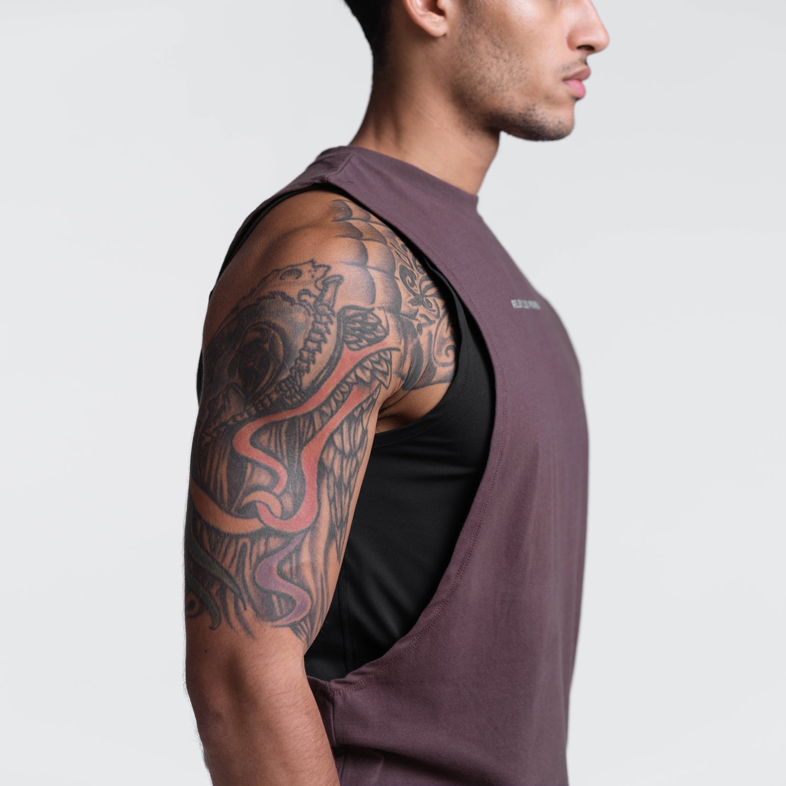 0484. CottonPlus  Muscle Tank - Faded Plum