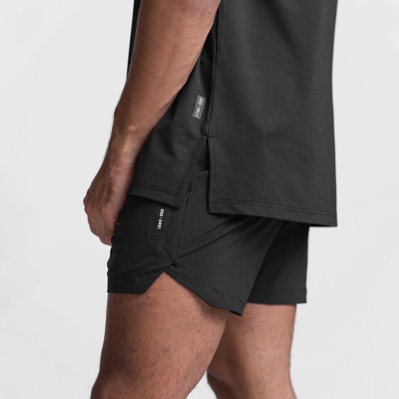 0491. Ultralight Pro 5  Linerless Short - Black/Black