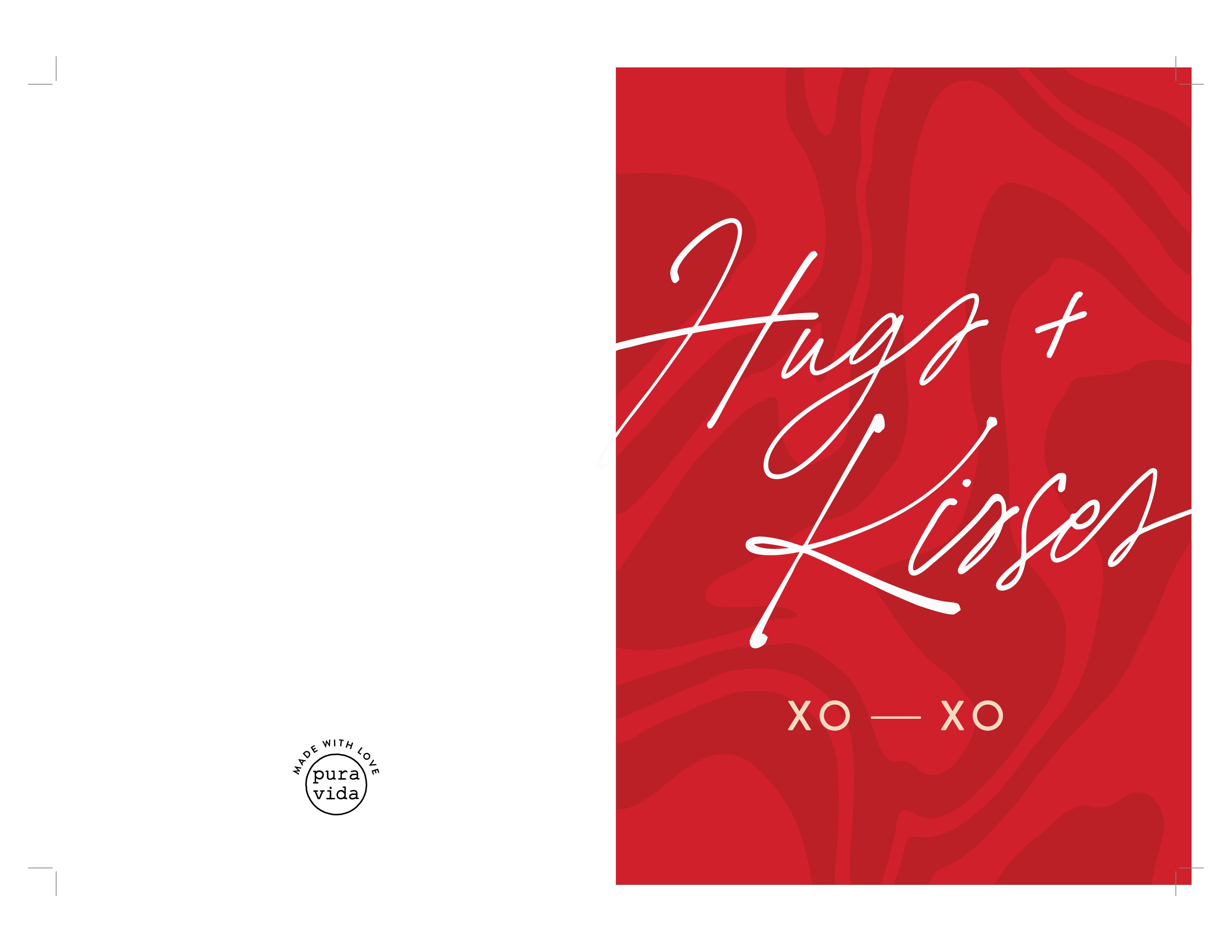 VDAY CARD - HUGS AND KISSES