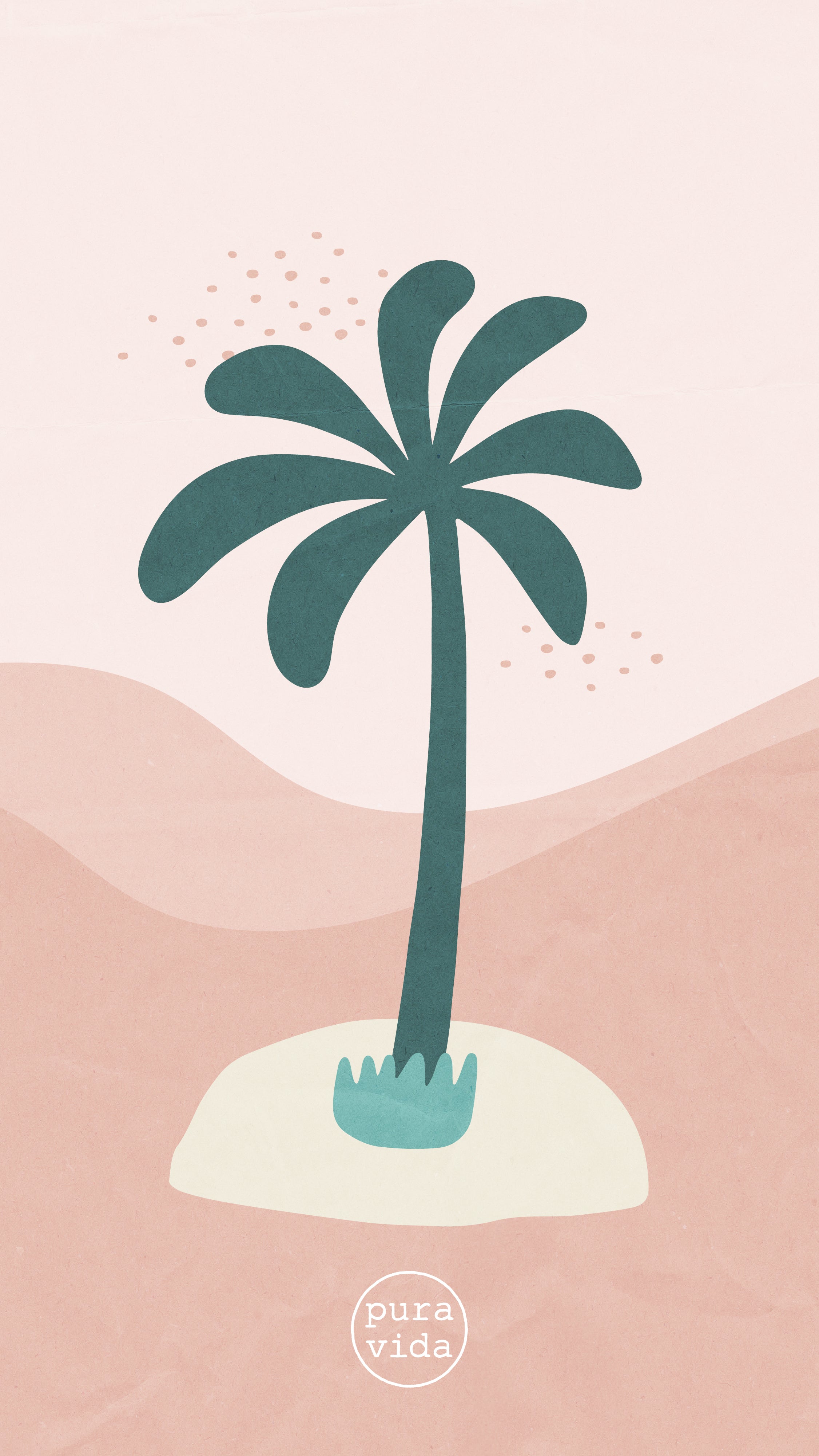 Ocean View Digi Downloads - Palm Tree Island