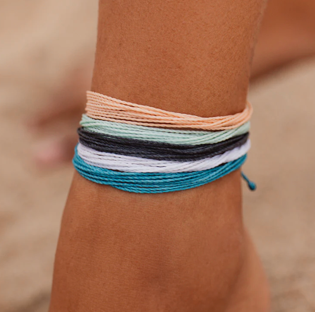 NAVIGATION Bracelet or Anklet Stack, Set of 3 // Waterproof Bracelets,  Beach Anklets, Surfer Bracelets, VSCO Bracelets, Boho Anklets 