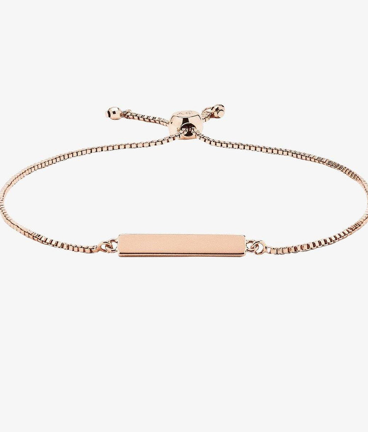 LUOLER 1 Piece Silver Gold Rose Gold Plated Bracelet Extended