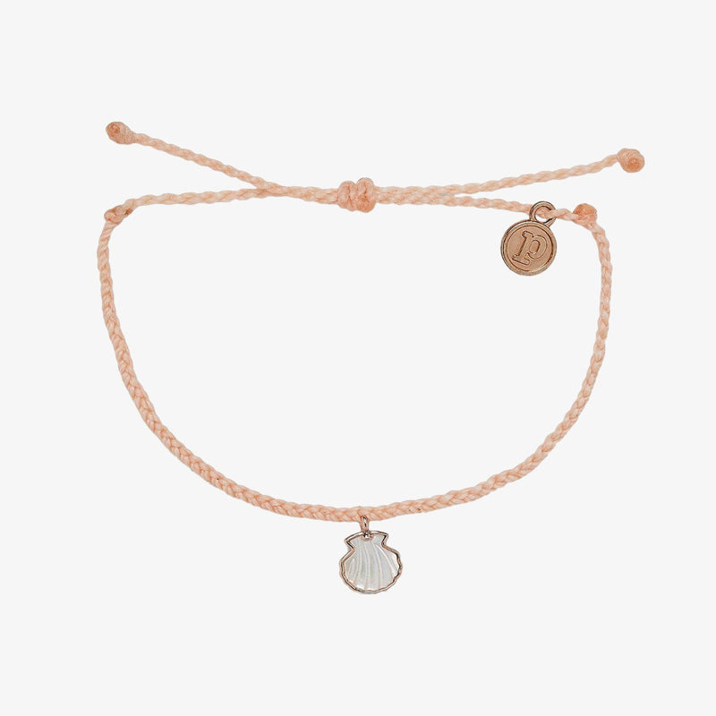 Pura Vida Open Heart Paperclip Chain Bracelet Rose Gold