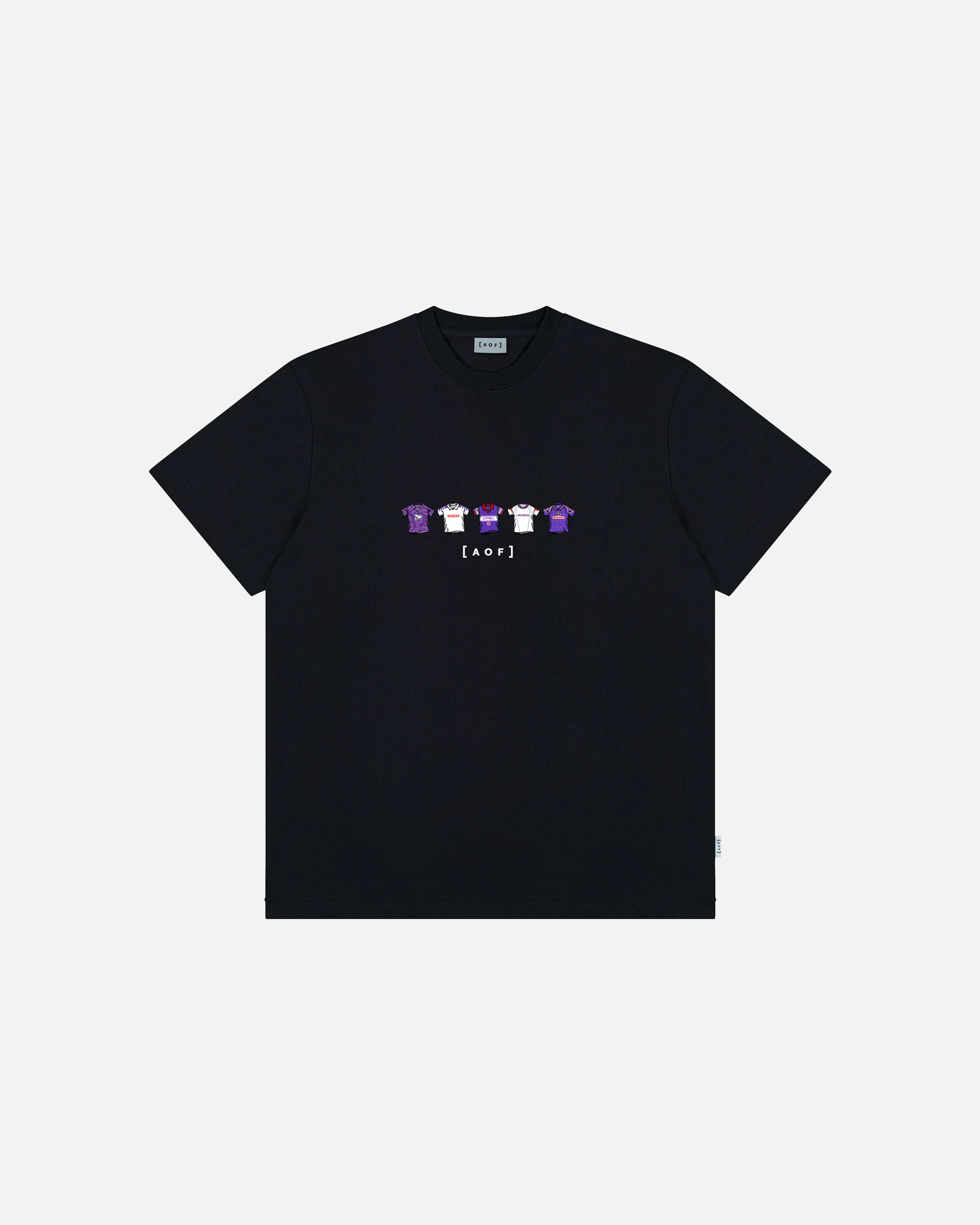 Fiorentina Printed Classics Black Tee