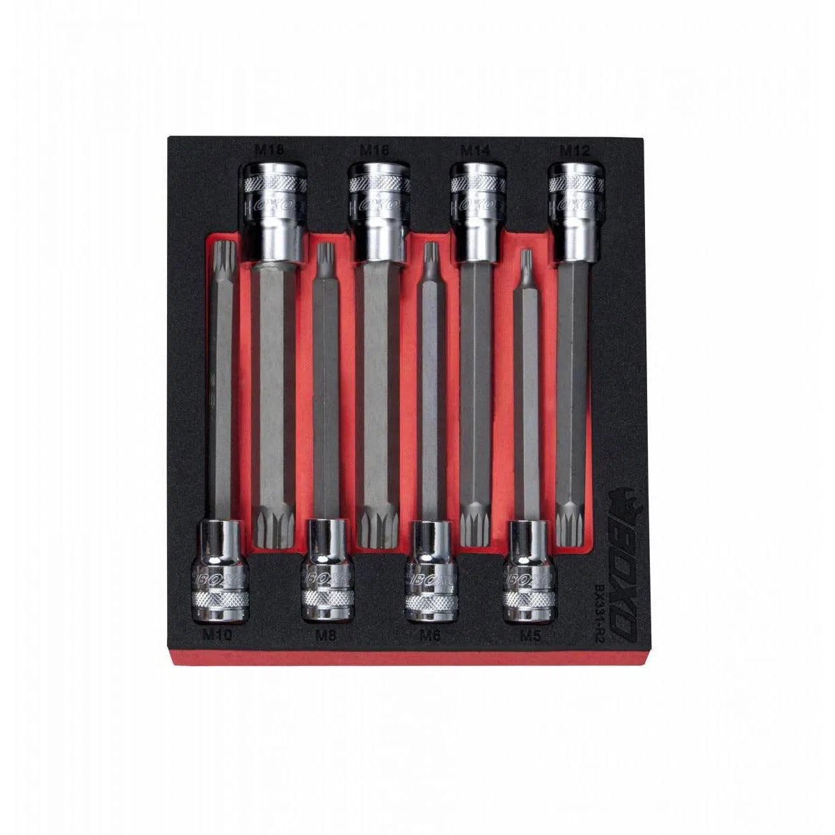 8-Piece 1/2" Drive Long Spline Bit Socket Set