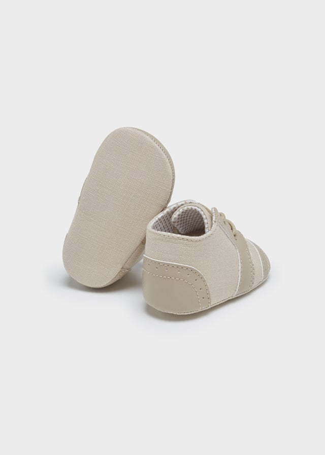 Lace shoes for newborn boy - Ocher - Mayoral - Kids Chic