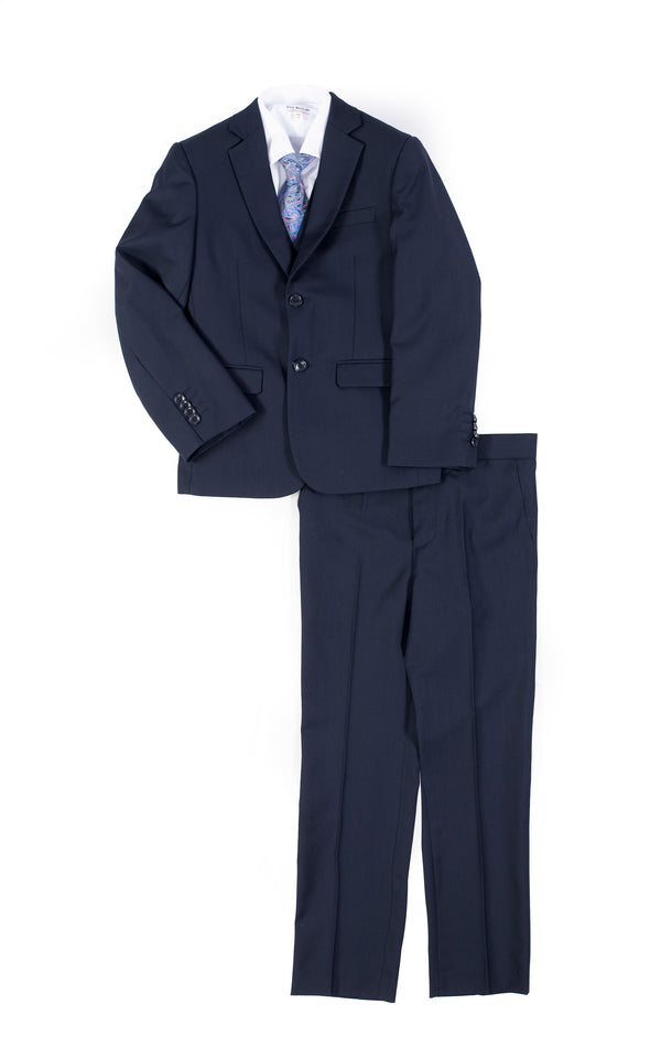 Buy Men's Regular Fit Five Piece Suit Dark Blue at