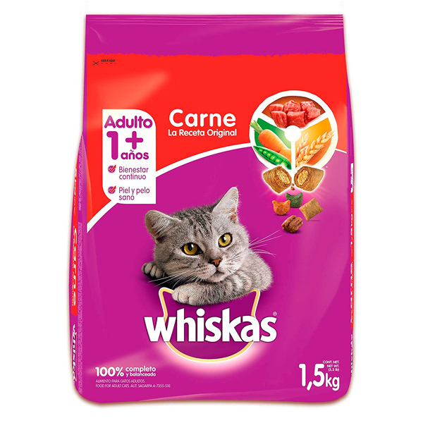capa Brutal Redundante Alimento para gato receta original whiskas 1.5 kg – Taste Boutique de Carnes