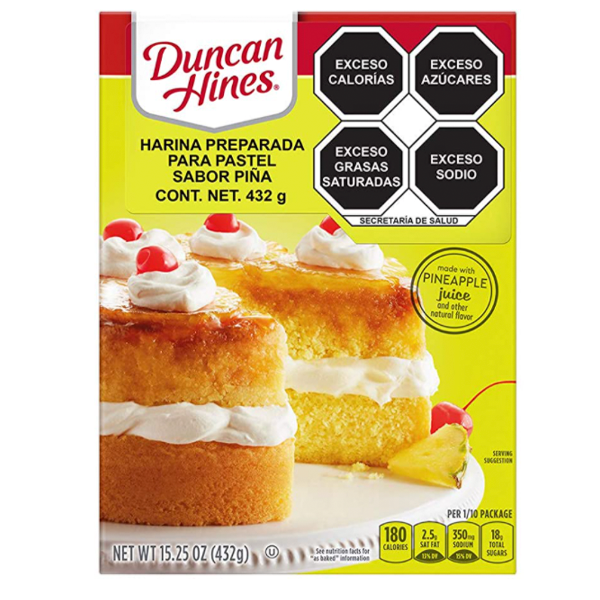 Harina para pastel duncan hines piña 432g pza – Taste Boutique de Carnes