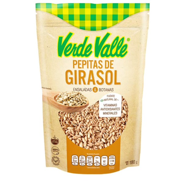 Pepitas de girasol verde valle 180gr pza – Taste Boutique de Carnes