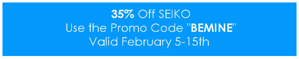 blue Seiko 35% banner promo code