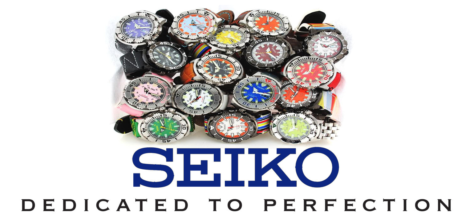 Seiko Logo w Colorful Monster Watches