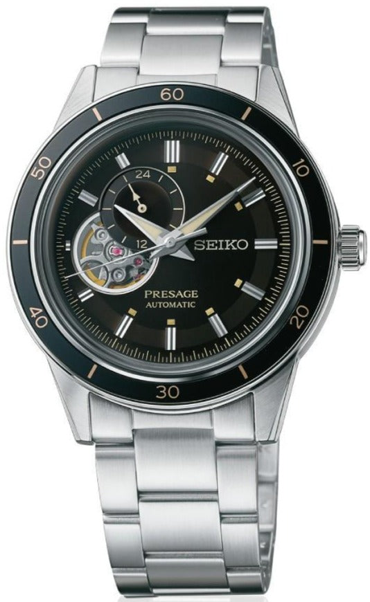 Seiko Presage Style60s Heritage Blue Open Heart Dial Automatic SSA453 ...