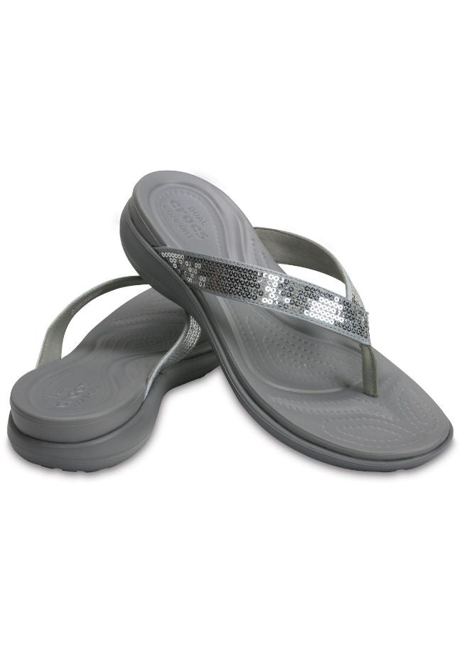 crocs capri v sequin flip flop