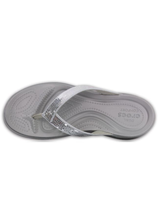 crocs sparkle flip flops