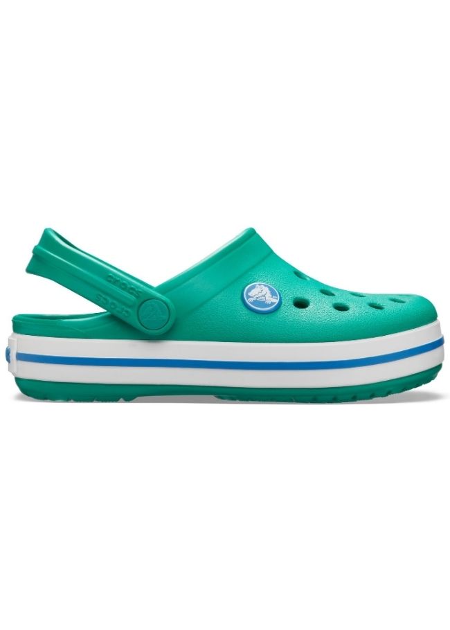 teal crocs kids