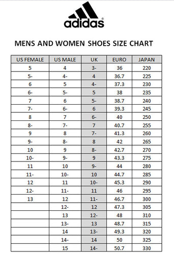 adidas alphabounce size chart