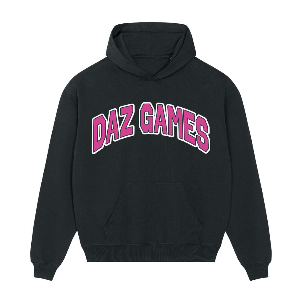 BLACK DAZ GAMES PINK LOGO HOODIE - Daz Black US product image