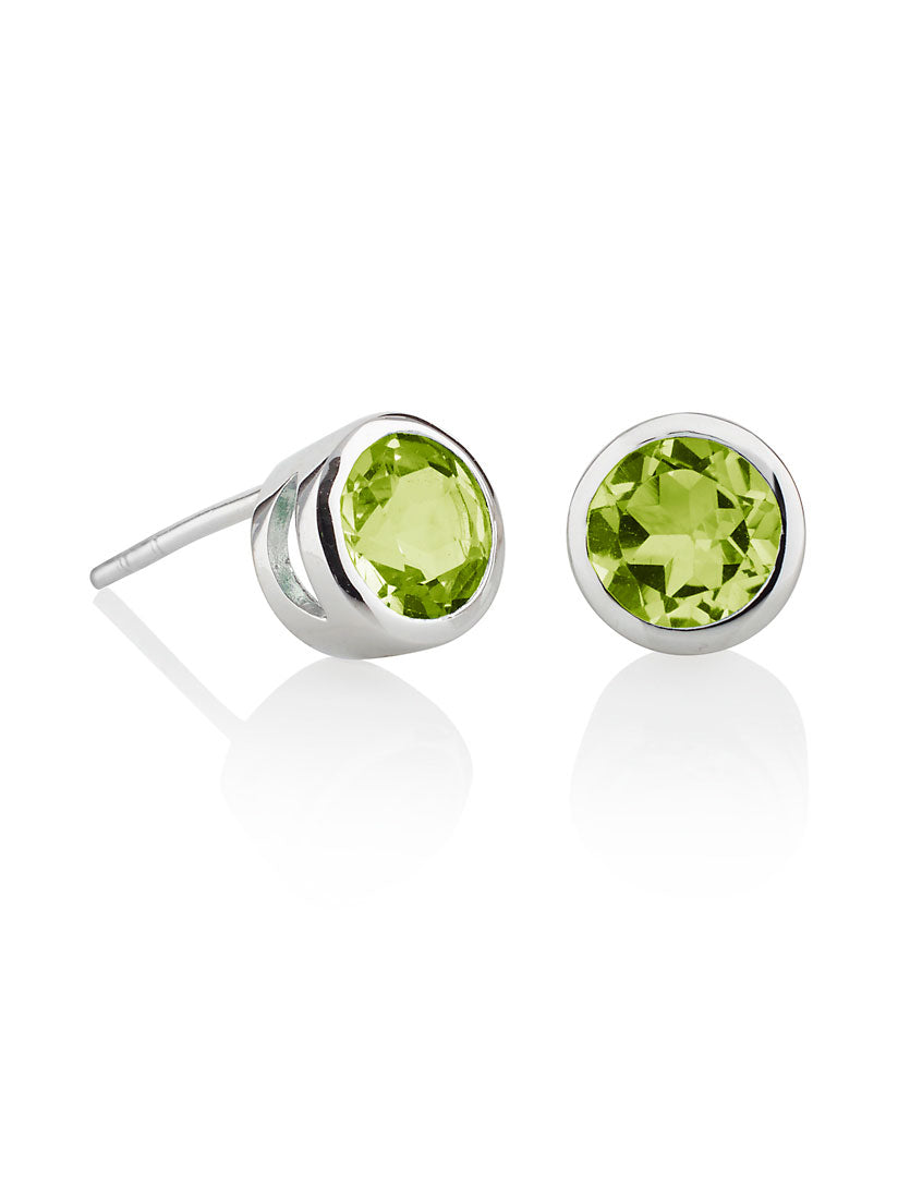 Juliet Silver Earrings With Peridot