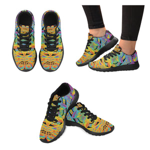 mandala 4 rainbow lines womens runners 