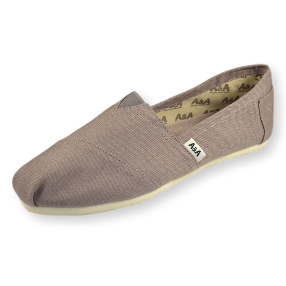 Gray Vegan Canvas Slip On Shoes Alpargatas for Women and Men | A\u0026A Grower  Supply