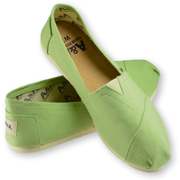 green canvas shoes womens