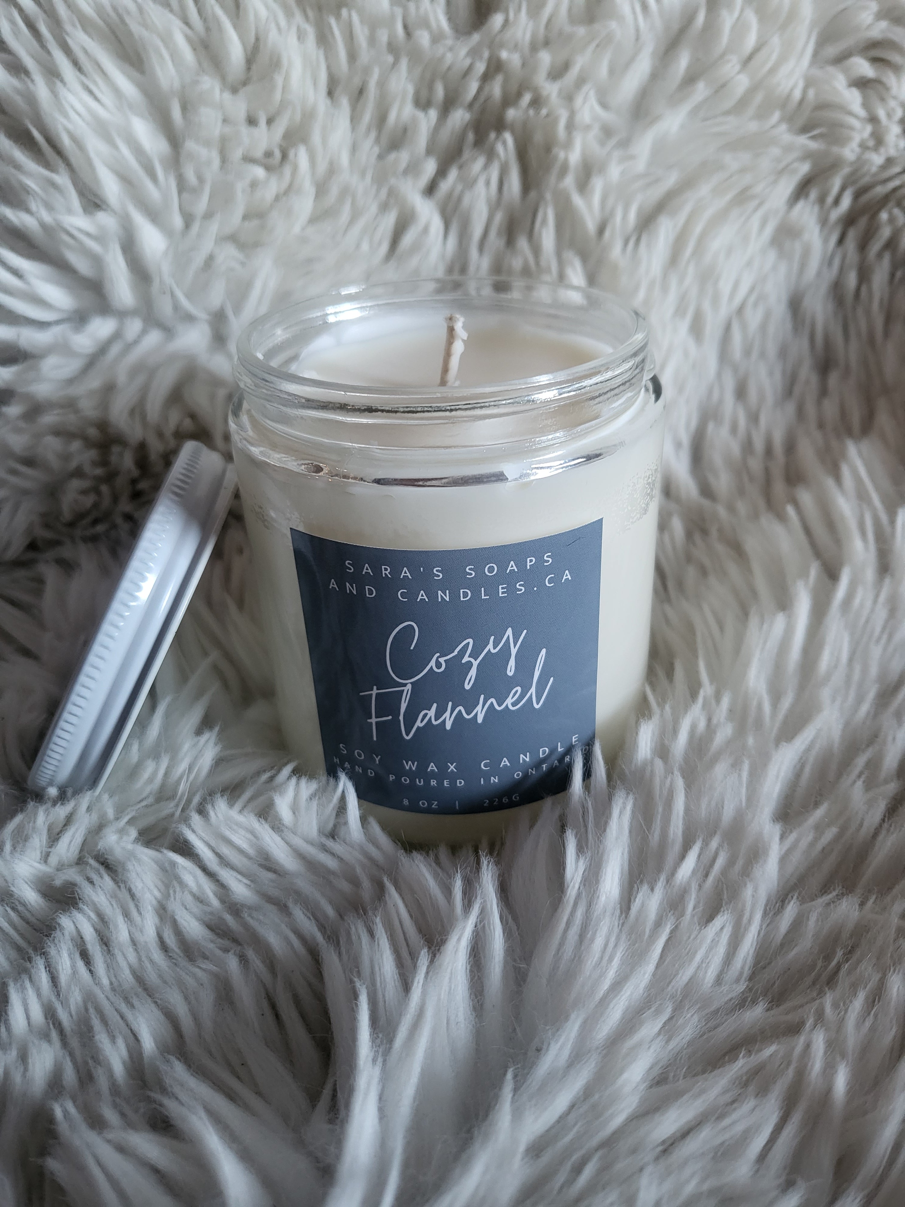 image for Cozy flannel soy Candle - 8oz