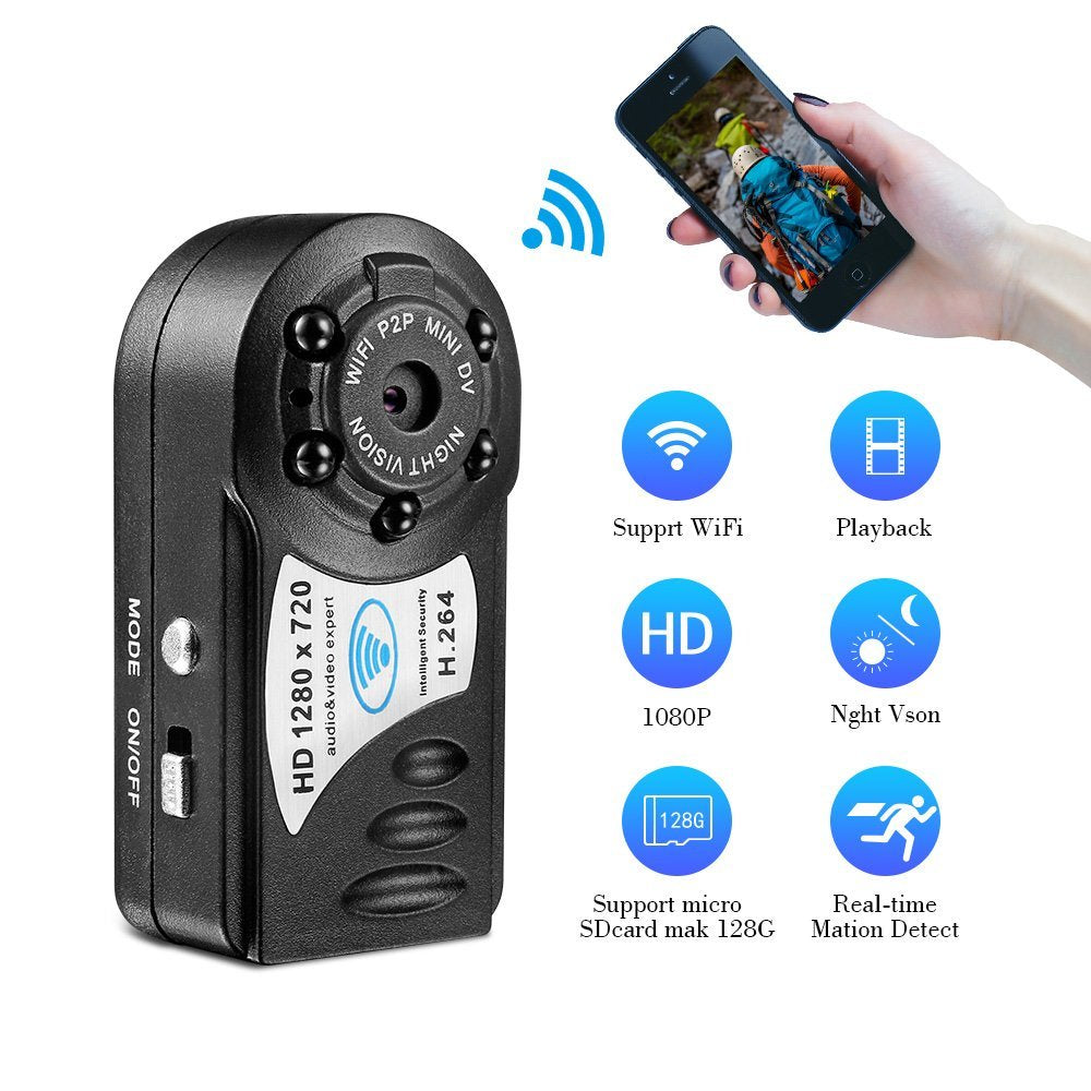 Clover Tale Mini DV Camera 1080P HD Video Recorder Portable Tiny Con Visión  Nocturna Ir Y Cámara De Seguridad Con Detección De Movimiento De 16,02 €