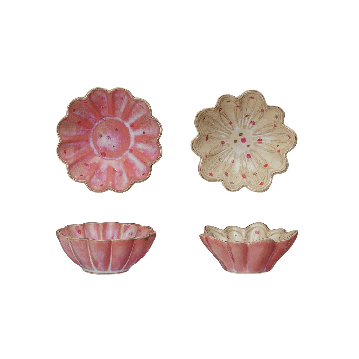 Stoneware Flower Shaped Dish