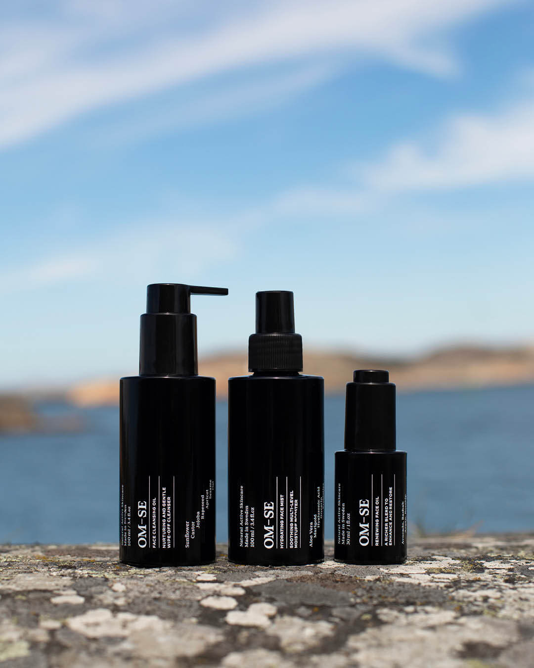 OM-SE's Natural Active Skincare outdoor in Sweden