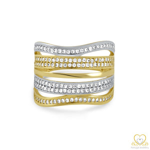 9ct Yellow and White Gold Ring 9AN0223