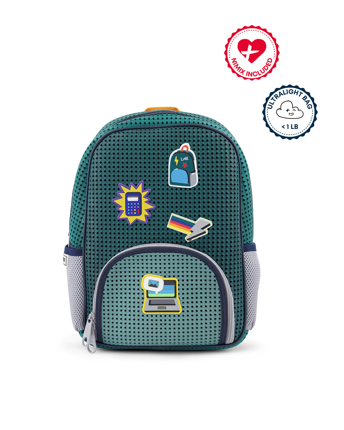 Backpack STARTER Multi Green AND Nimix SCHOOL BOY Set 3