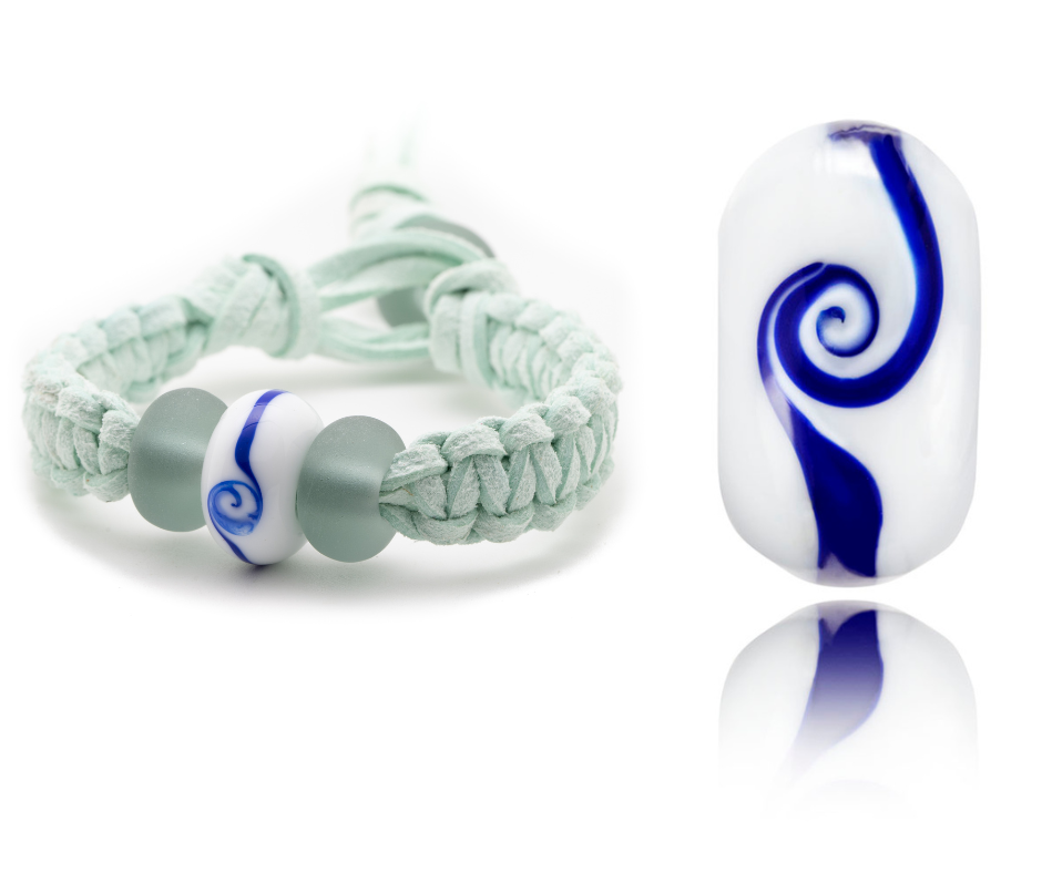 The Wave Project charity bead and bracelet by Nalu Beads