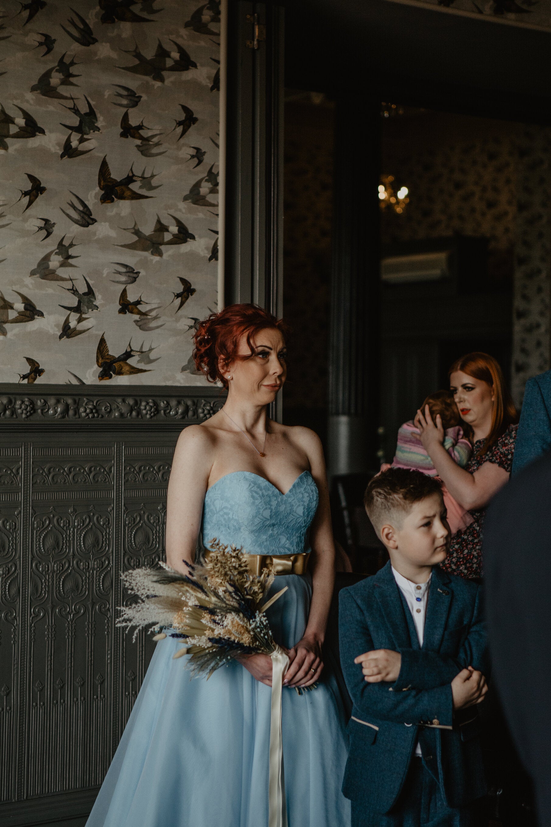 Bridesmaid and Groomsmen wearing Nalu Beads' Sand Pebble Necklaces