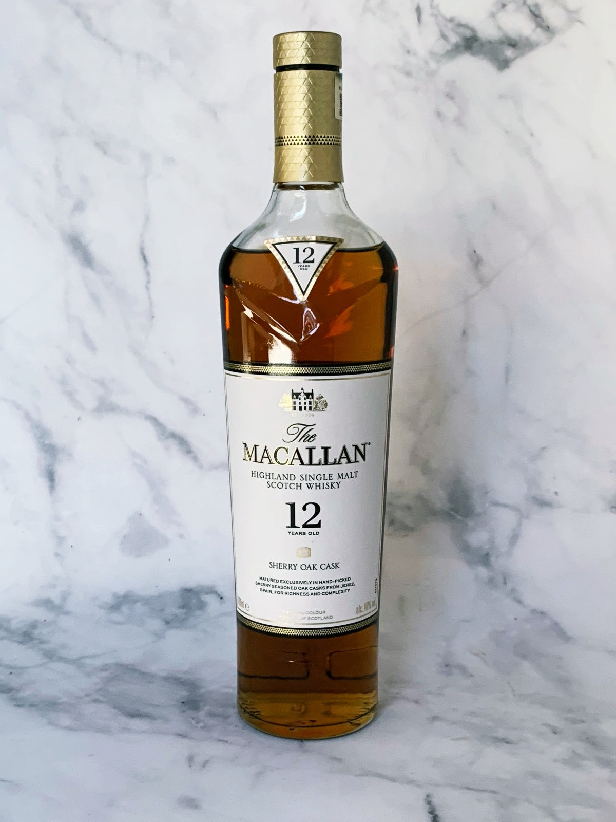 Macallan 12 Sherry Cask Highland Single Malt Scotch Whisky 50ml Serve Shirt Bar