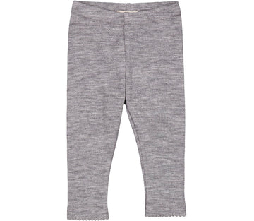 Children´s leggings, short, grey melange