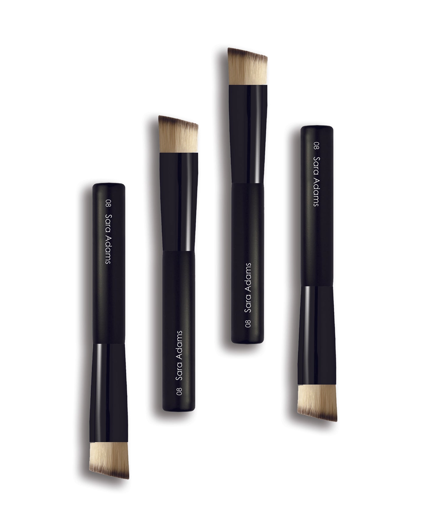 Sara Adams Cosmetiques Pro Round Angled Foundation Brush #08