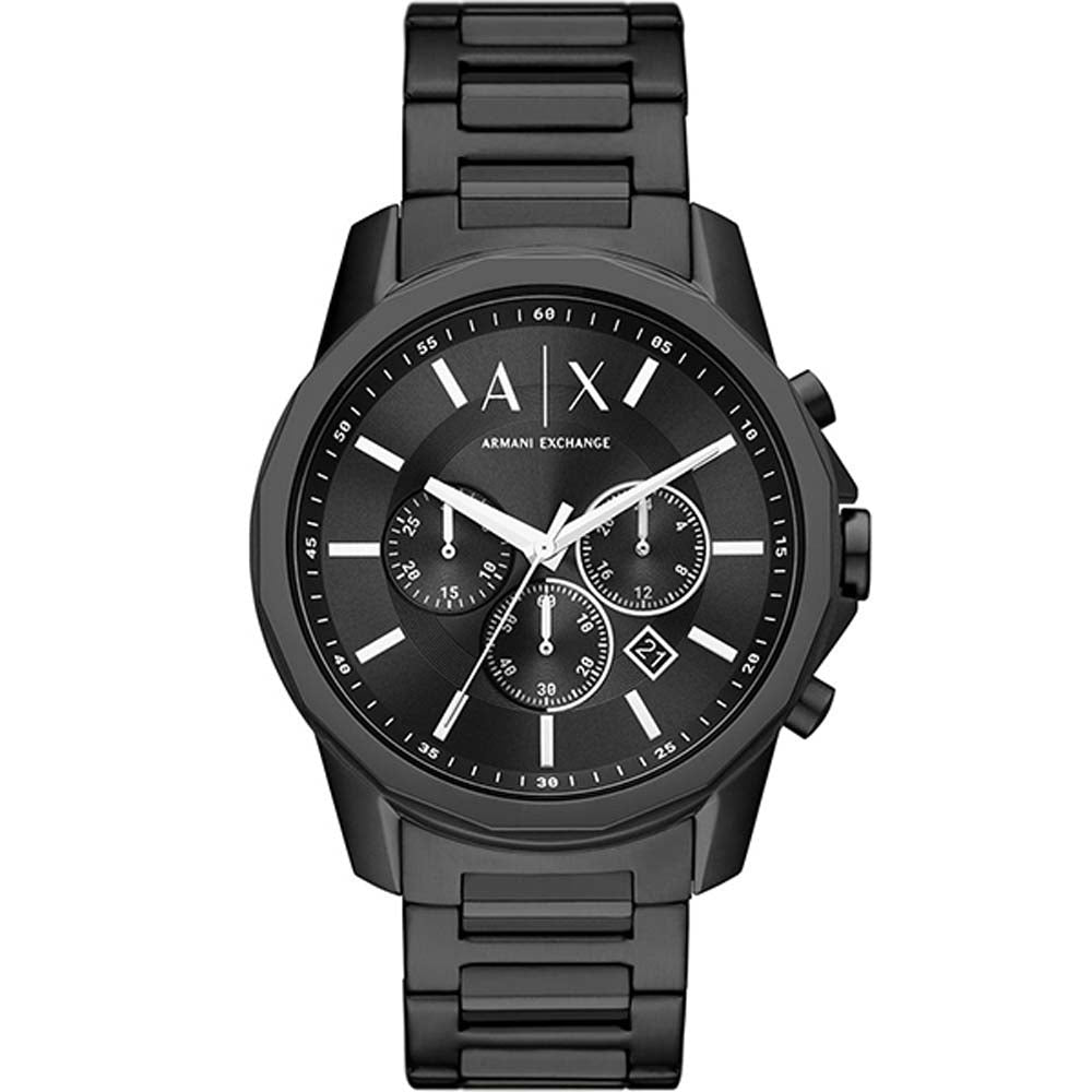 Armani Exchange Men s Chronograph Black Stainless Steel Watch