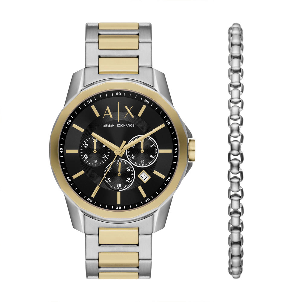 Armani Exchange Men s Chronograph Gold Tone Stainless Steel Watch