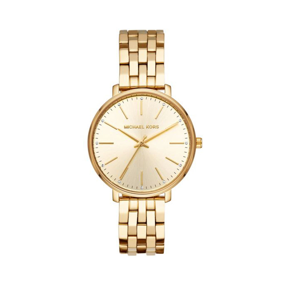 Michael Kors Lexington Luggage Leather Watch – D'ore Jewelry