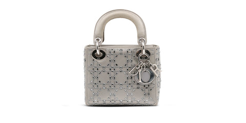 Mini Crystal-Embellished Satin Lady Dior