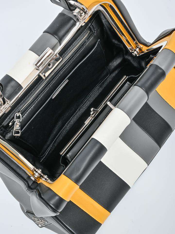 Prada Multicolor Striped Arcade Bag – AMUSED Co