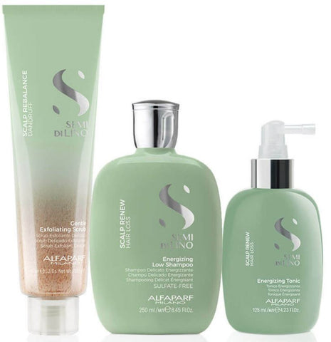 ALFAPARF SCALP RENEW scrub,  Shampoo and Tonic