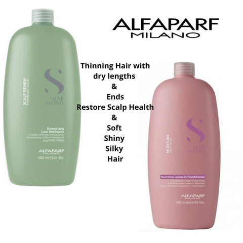 alfaparf energizing shampoo and moisture conditioner