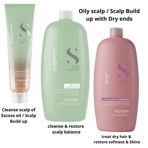 Alfaparf Oily scalp scrub shampoo and conditioner at mylook.ie