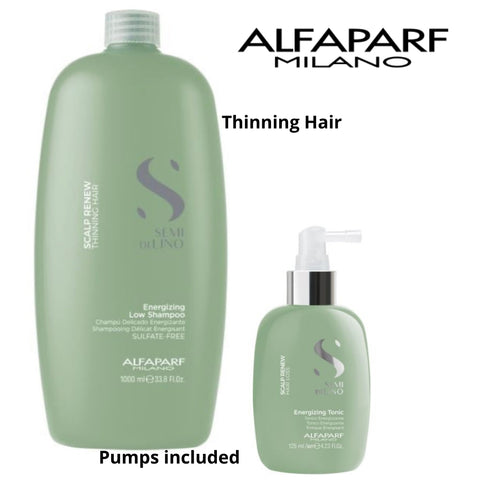 Alfaparf Energizing shampoo and tonic for thinning hair