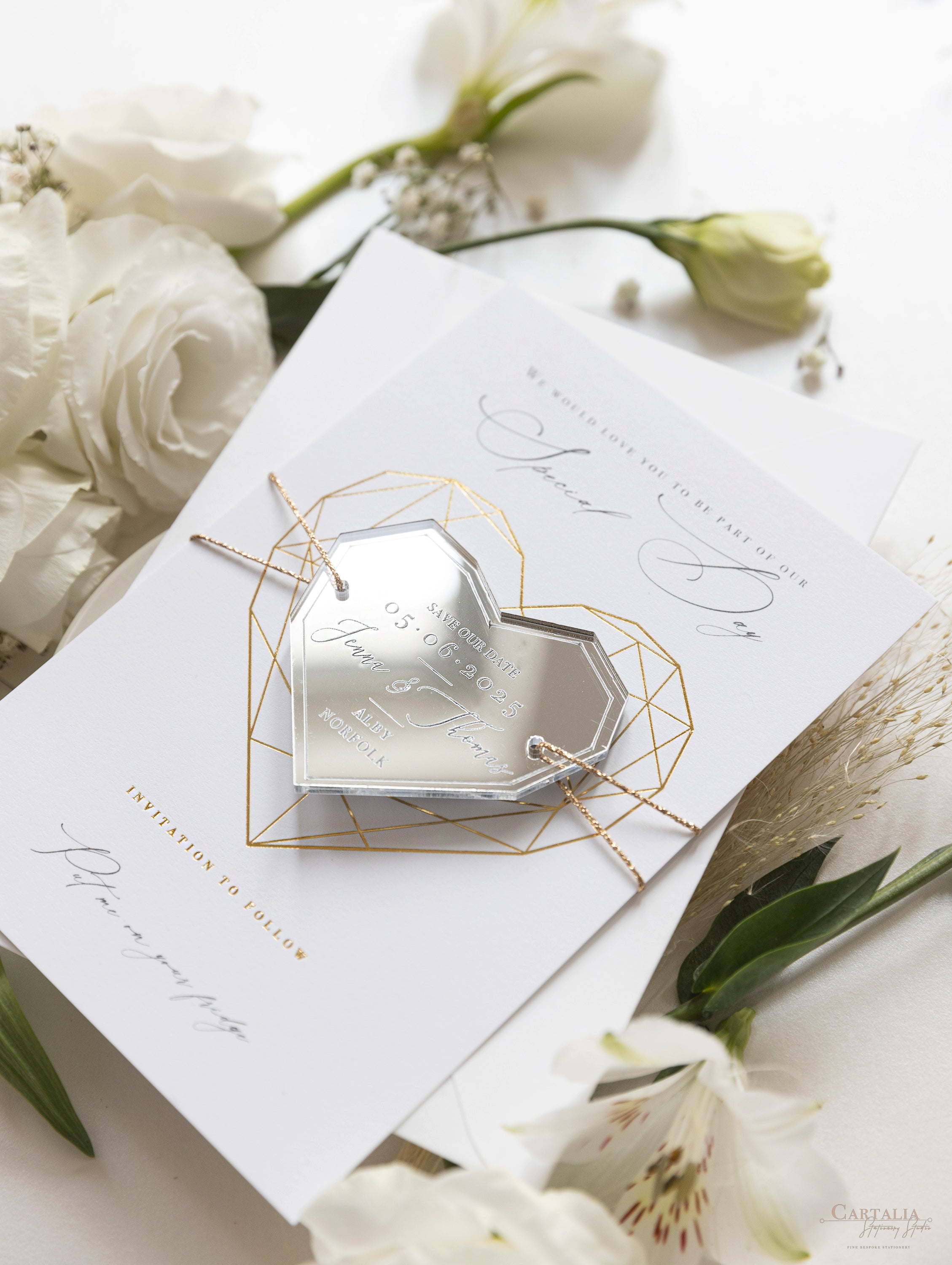 Faire-part de mariage plexiglass – Sweet and Love